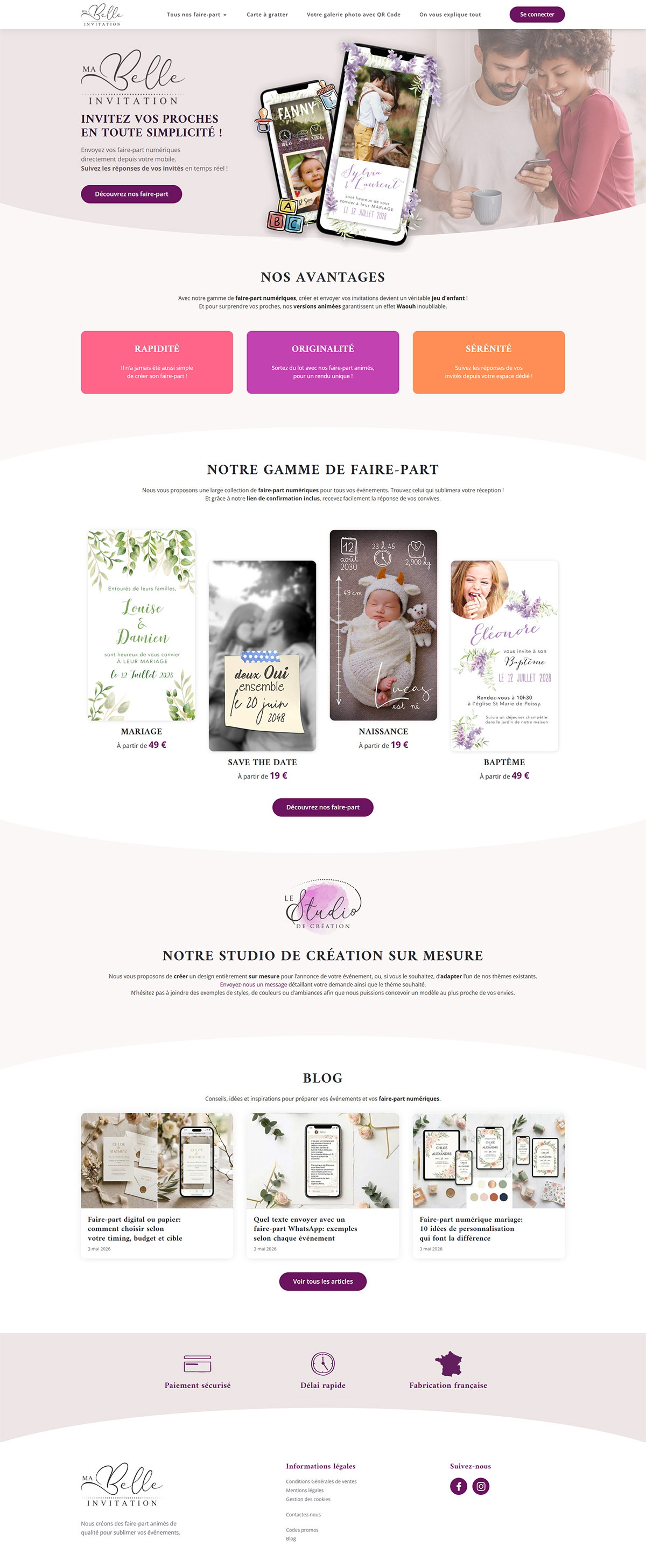 Ma Belle Invitation